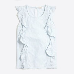 JCrew Ruffle Top XXS